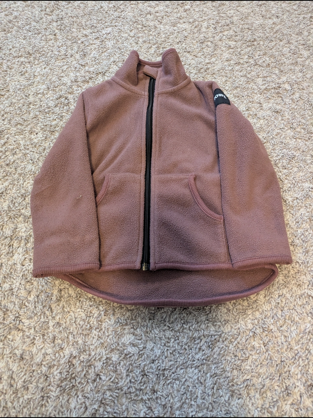 Rowe Kids Fleece Jacket - Mauve Pink Full-Zip 12-24 Months